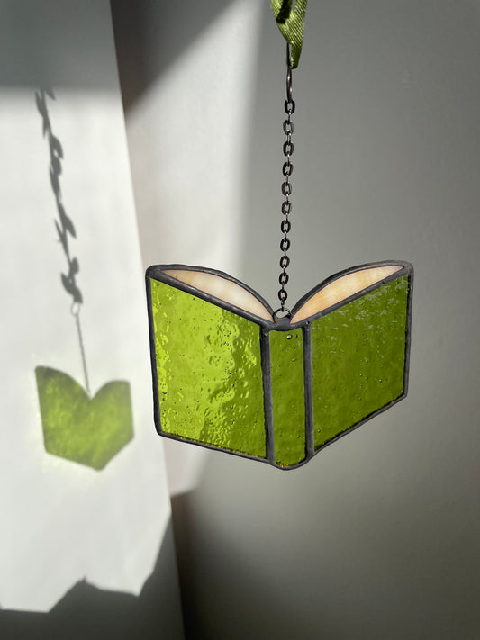 Green Book Stained Glass Ornament
