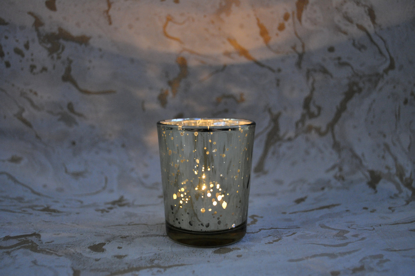 Champagne Speckled Tea Light Holder