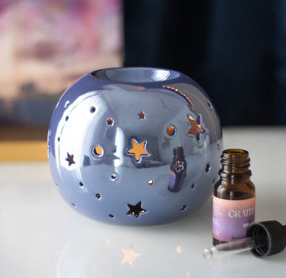 Iridescent Star Wax Burner - Purple