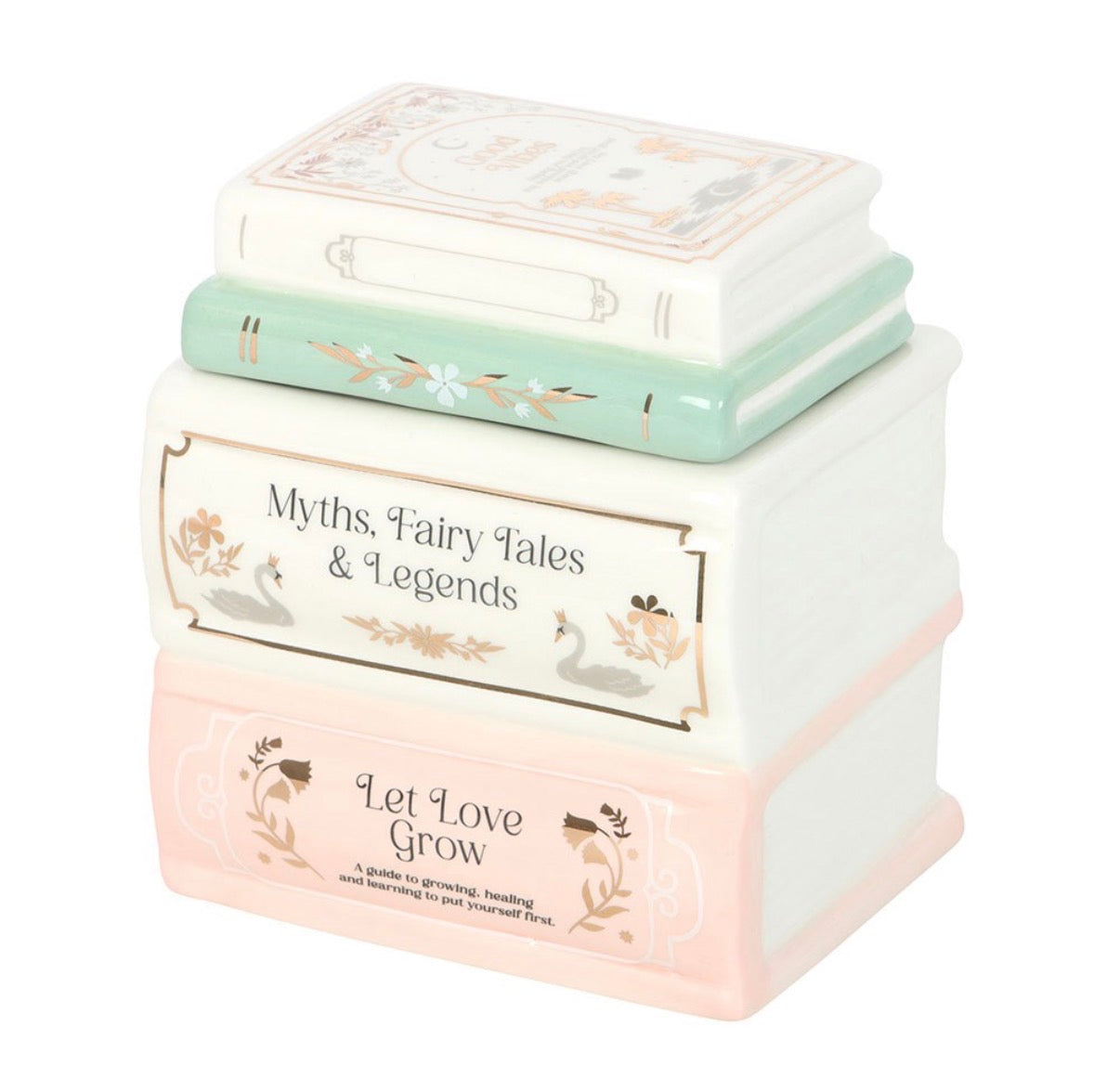 Book Stack Wax Burner