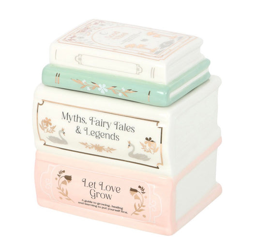 Book Stack Wax Burner