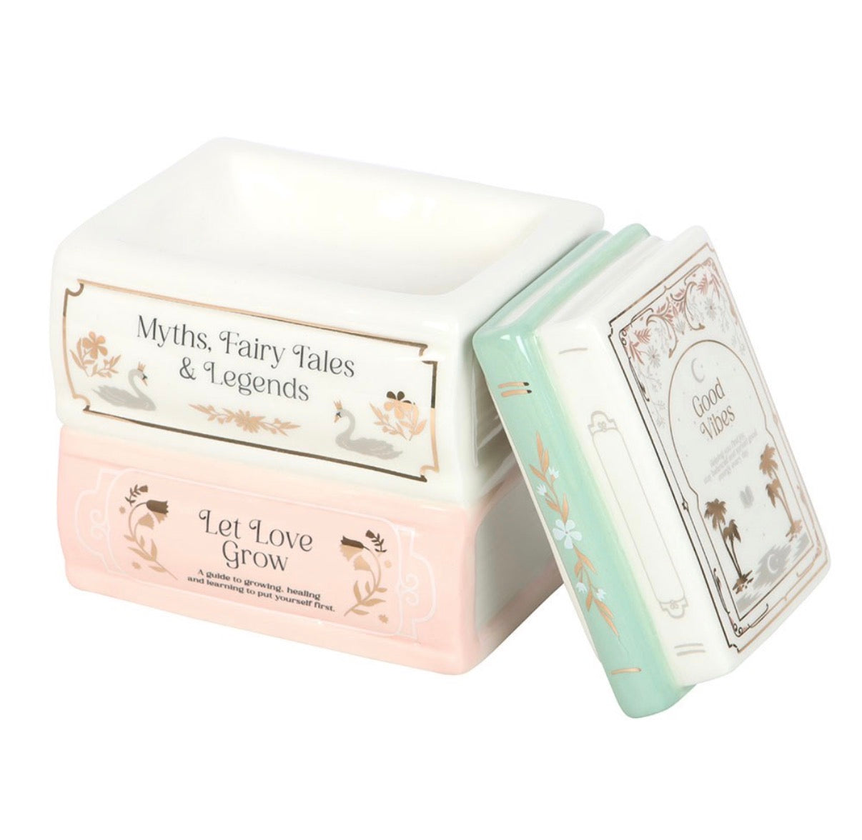 Book Stack Wax Burner