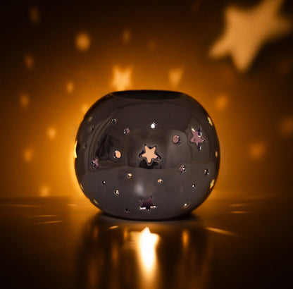 Iridescent Star Wax Burner - Purple