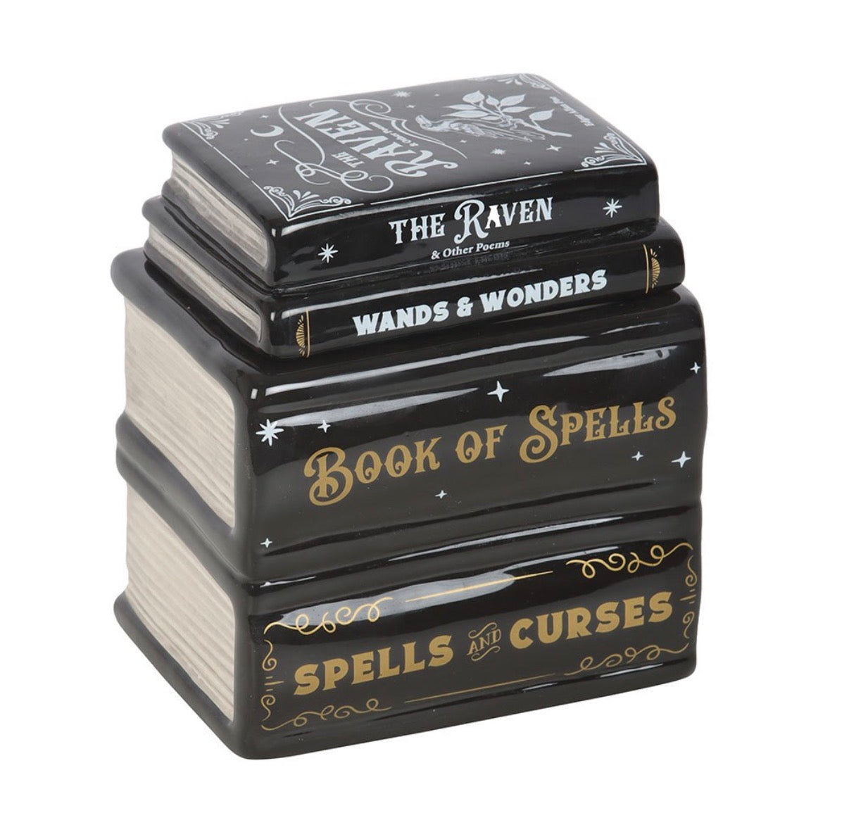 Gothic Book Stack Wax Burner