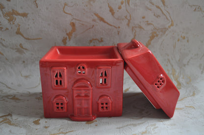 Red Christmas House Burner